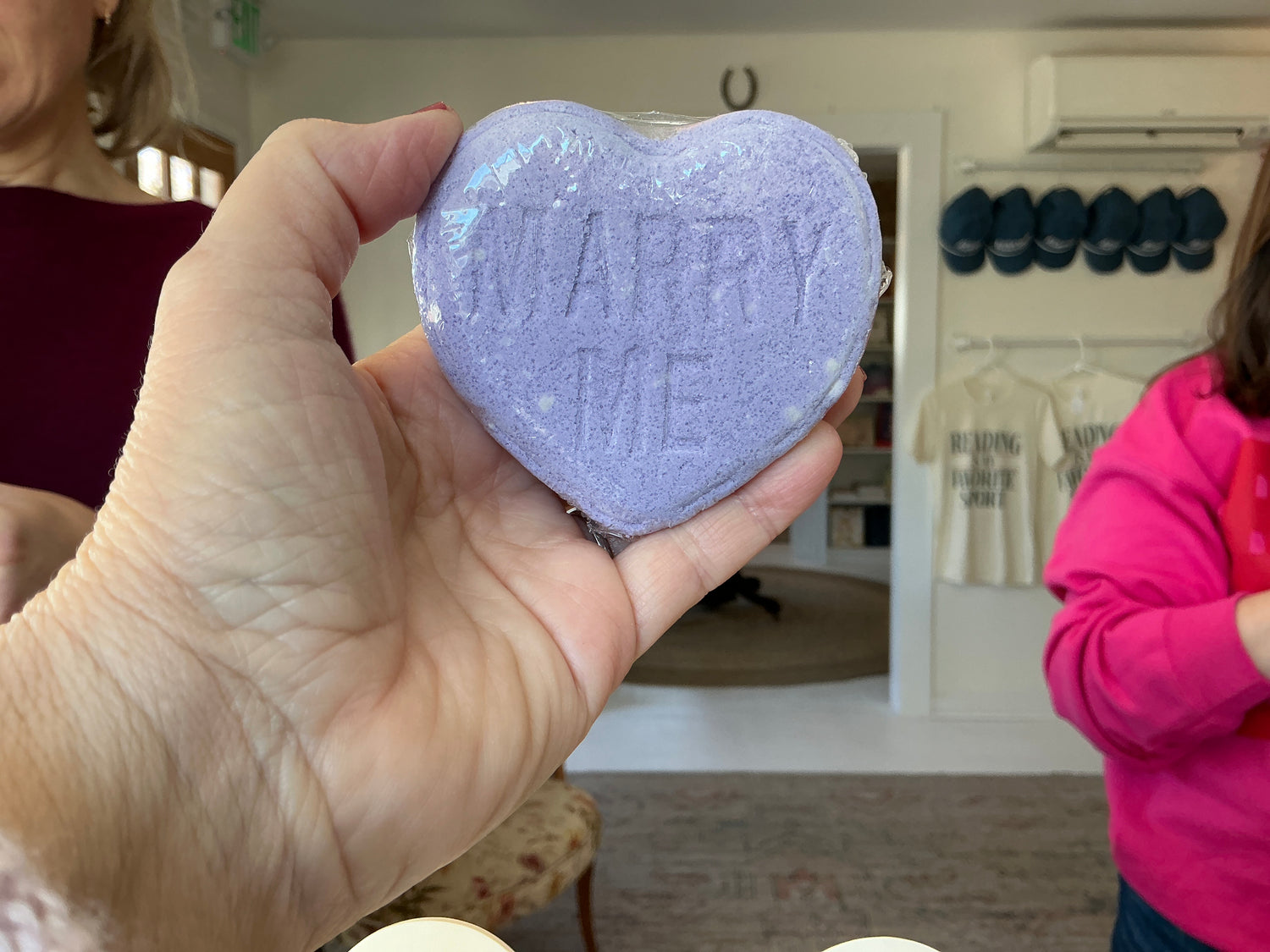 Page and Porch Heart Bath Bomb Single Heart