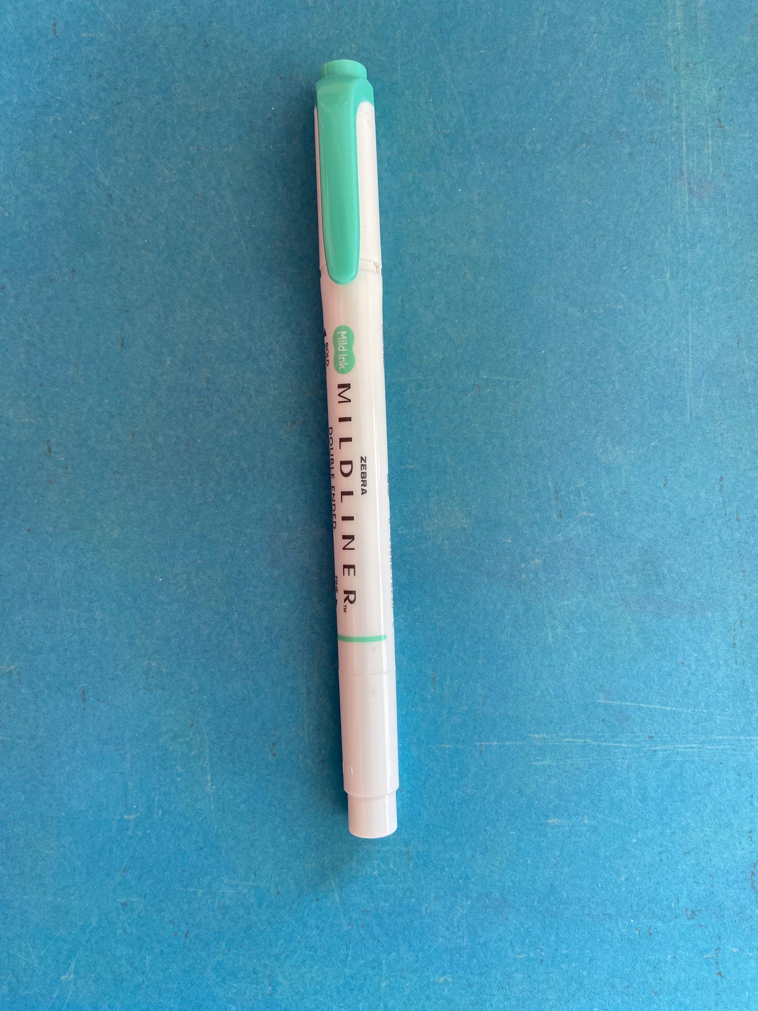 Zebra Mildliner Double-Ended Highlighter: Blue Green