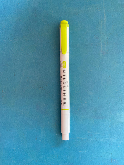 Zebra Mildliner Double-Ended Highlighter: Citrus Green