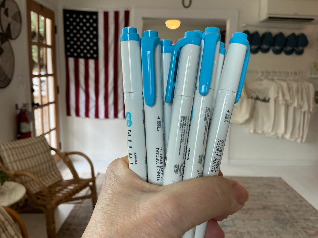 Zebra Mildliner Double-Ended Highlighter - Cyan