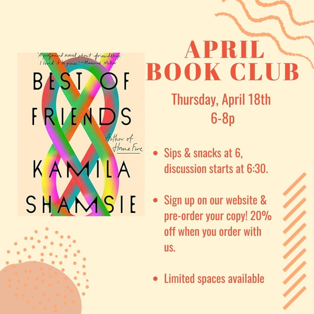 April Book Club: Best of Friends