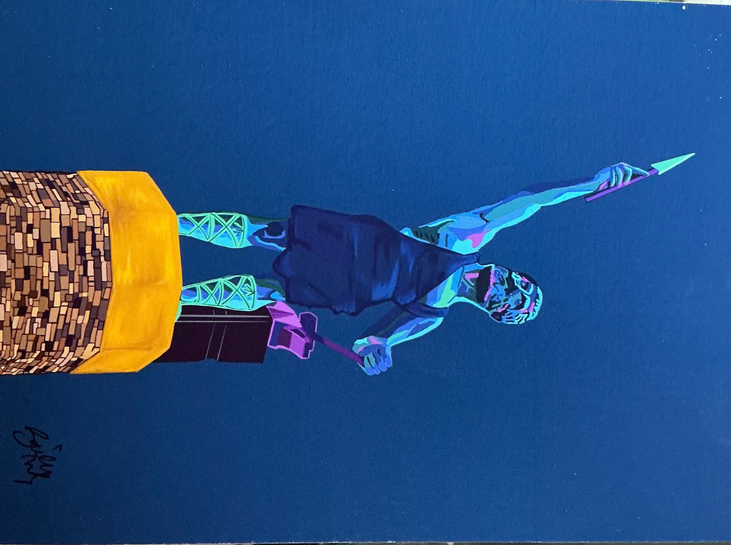 Blue Vulcan Print