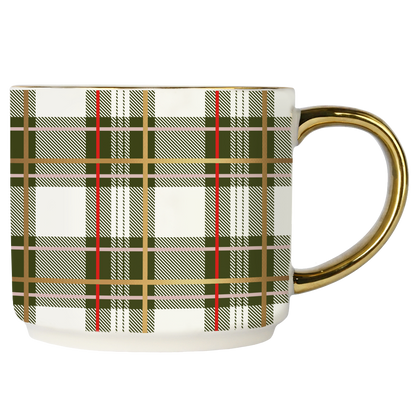 Sweet Water: Green Plaid Coffee Mug