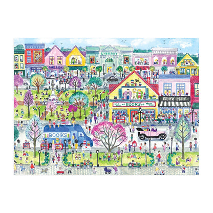 Galison:Michael Storrings Book Town 1000 Piece Puzzle