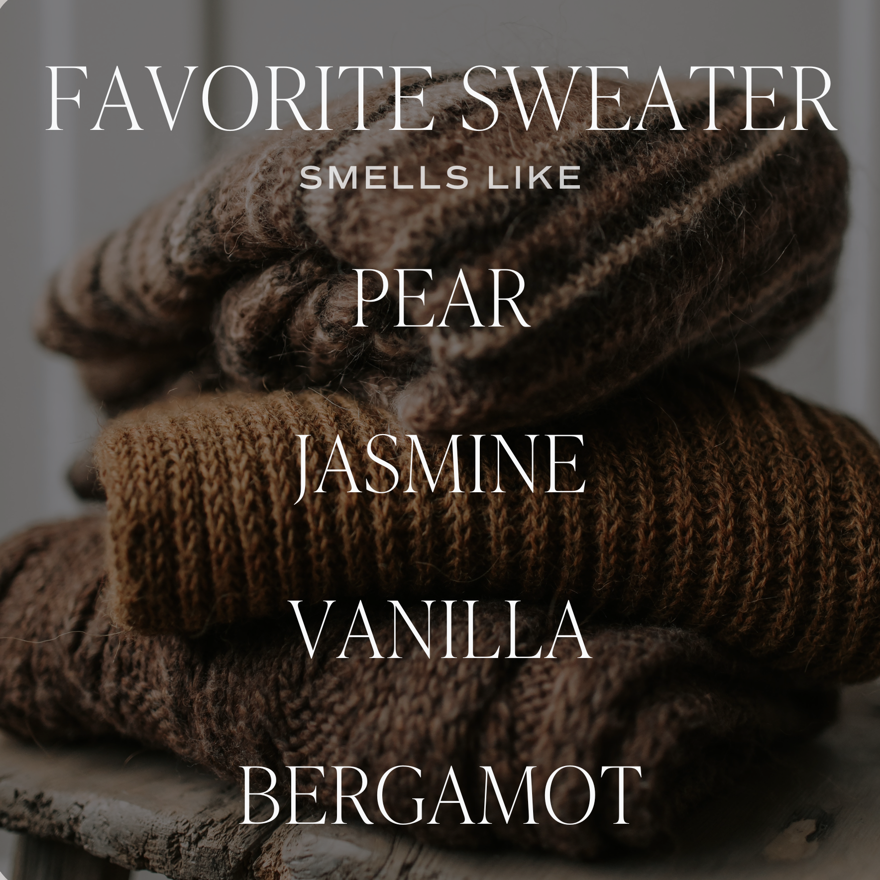 Sweet Water: Favorite Sweater 9 oz Soy Candle