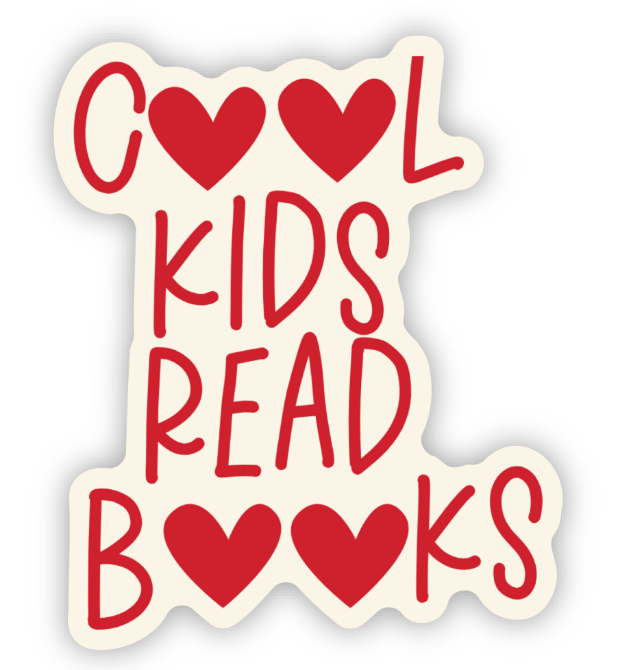 Cool Kids Read Books Sticker