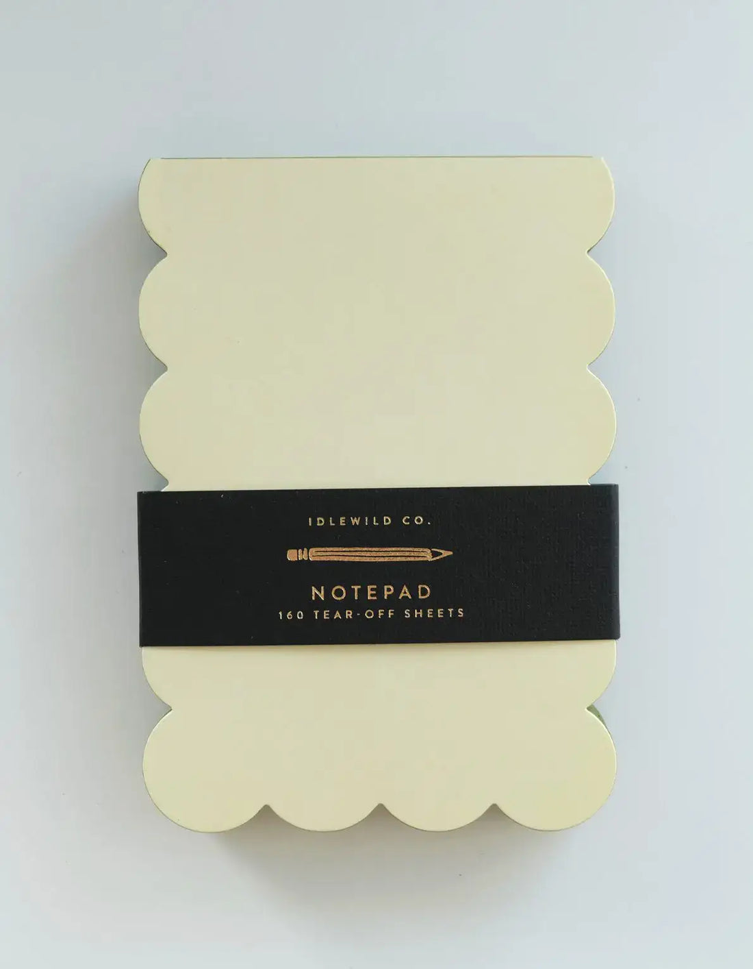 Scalloped Shaped Notepad | Chartreuse + Olive