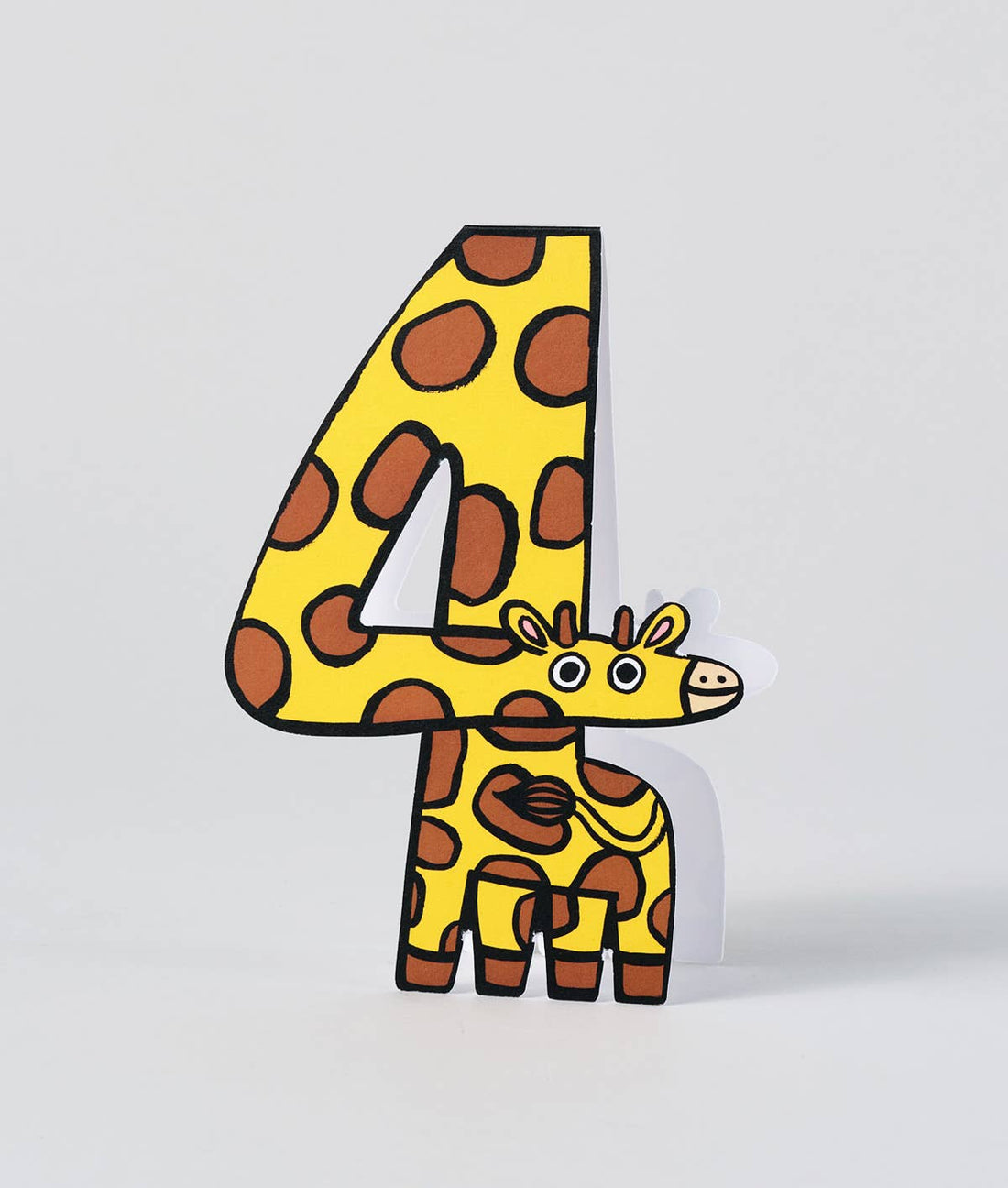 Giraffe 4th Birthday Kid&