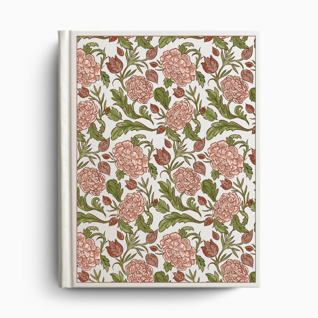 Journaling Bible®, Floral Hardcover - ESV Custom Single Column
