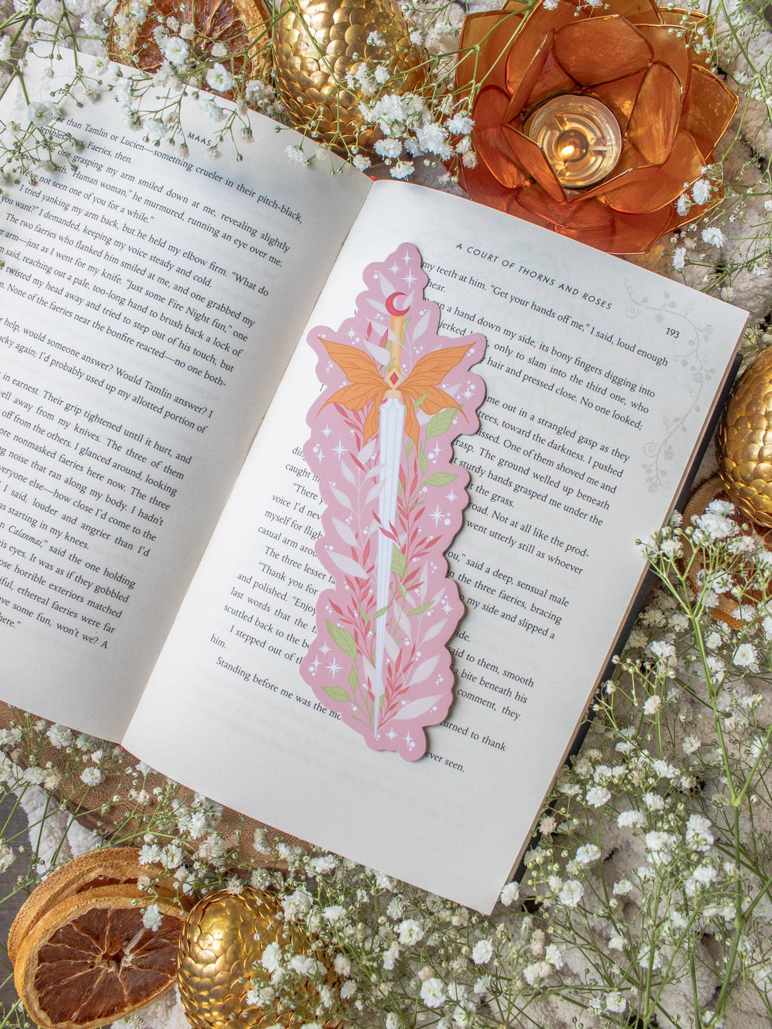 Pink Faerie Fantasy Sword Bookmark