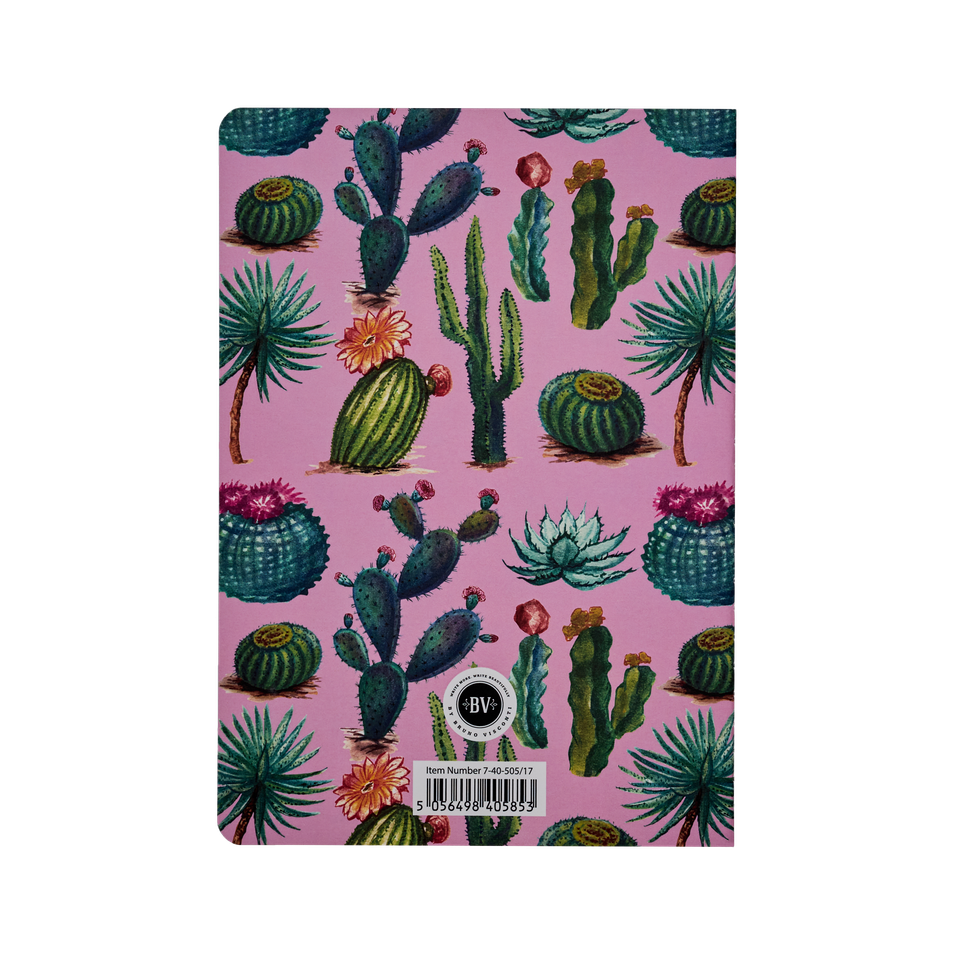 Cactus  on Rose Notebook