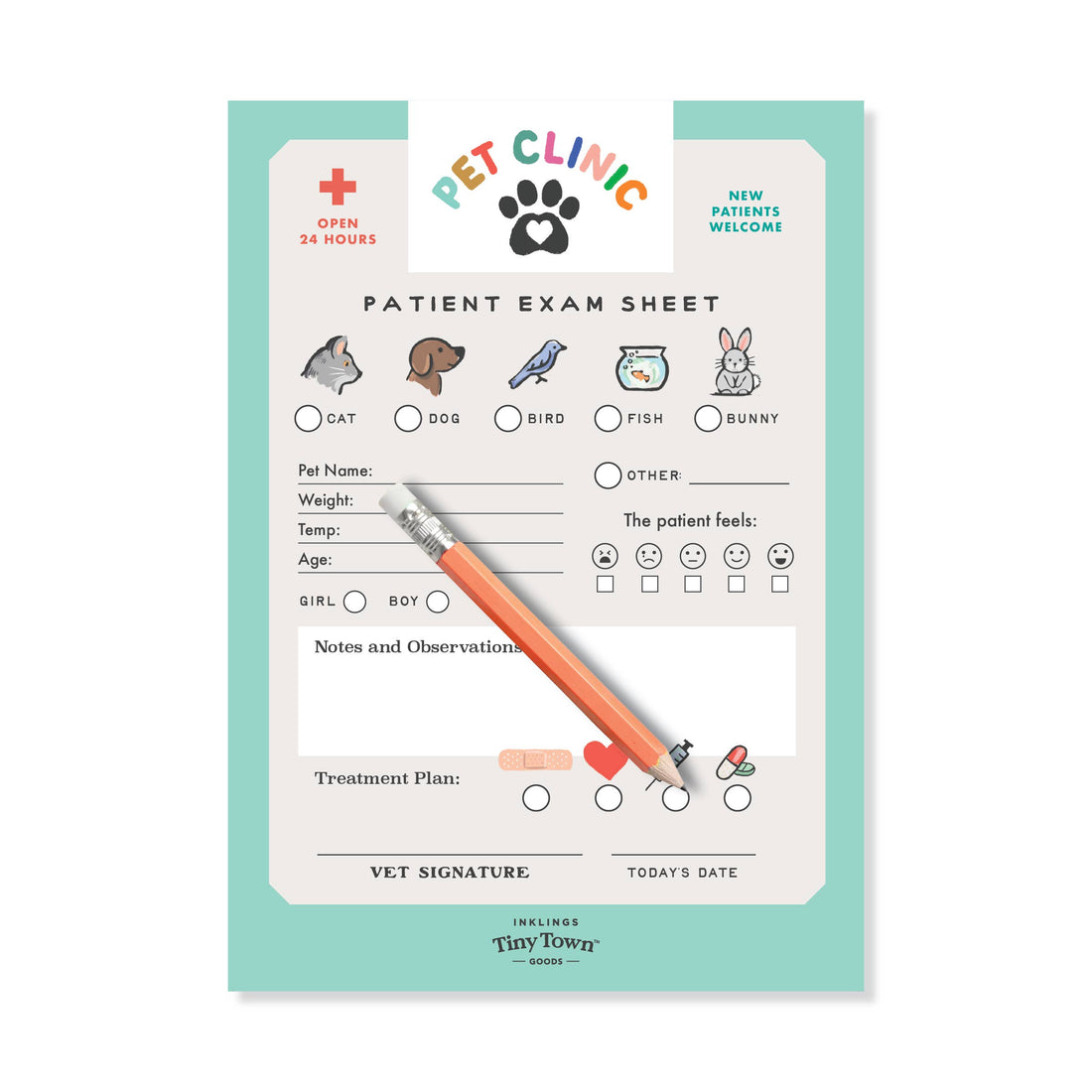 Inklings Tiny Town™ Play Notepad - Pet Clinic