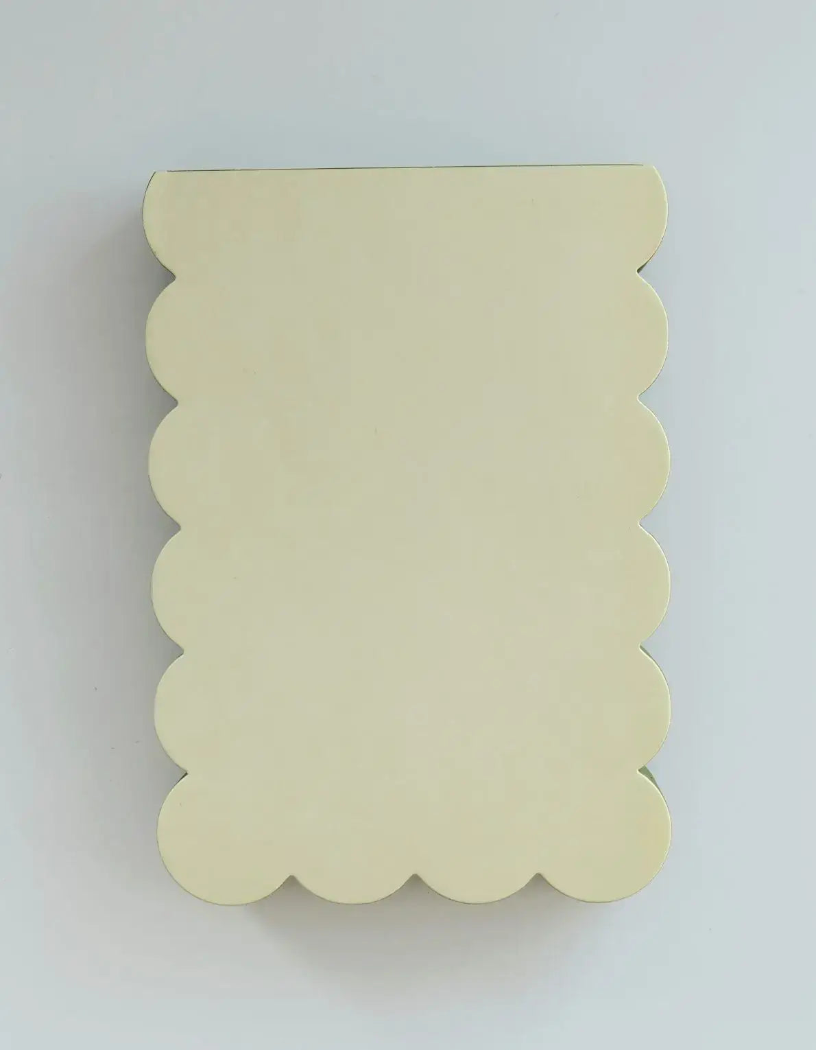 Scalloped Shaped Notepad | Chartreuse + Olive