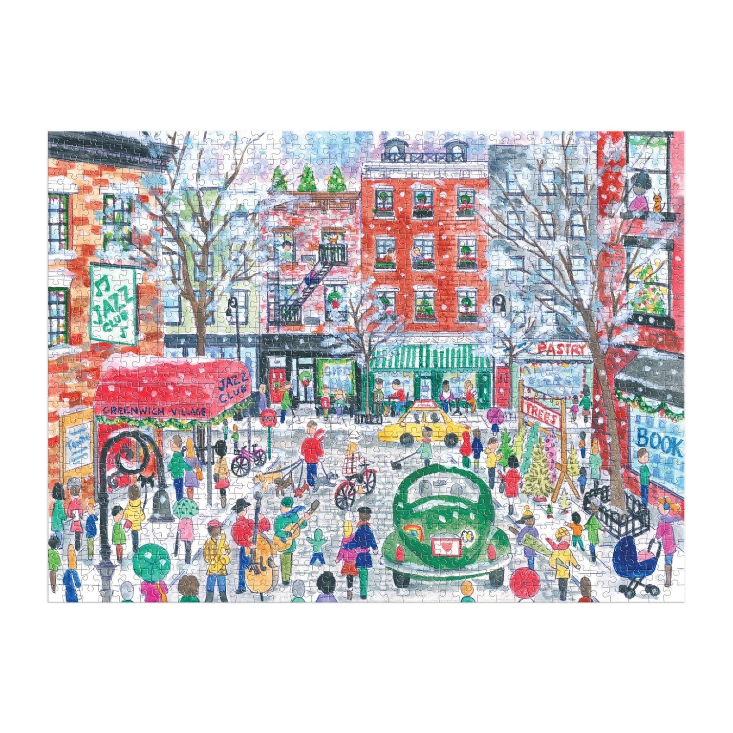 Galison: Michael Storrings Christmas in Greenwich Village 1000 Piece Puzzle