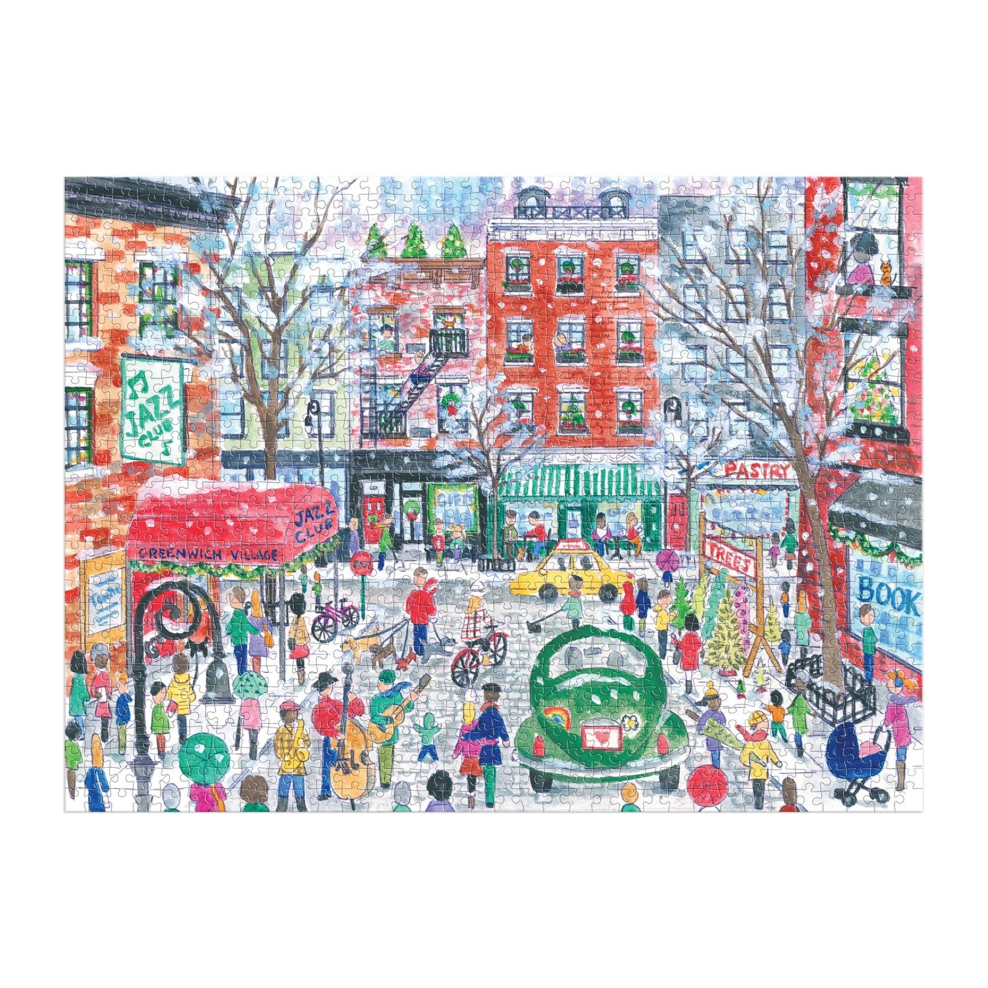 Galison: Michael Storrings Christmas in Greenwich Village 1000 Piece Puzzle