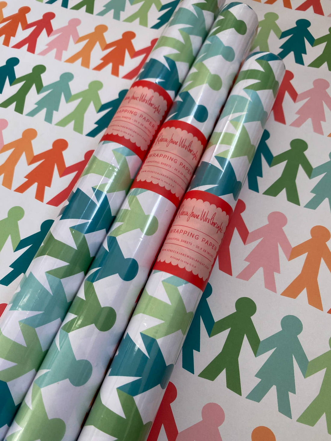 Paper Friends Wrapping Paper