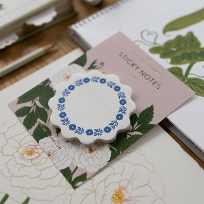 Blue Roses Sticky Notes