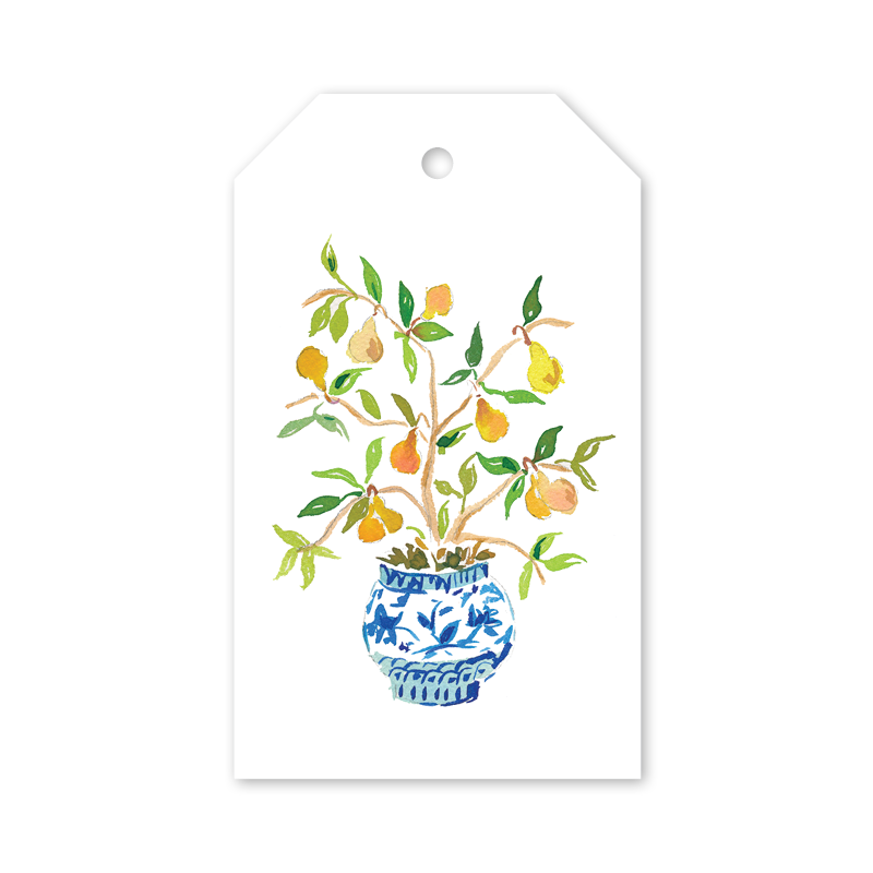 Pears Topiary Gift Tags