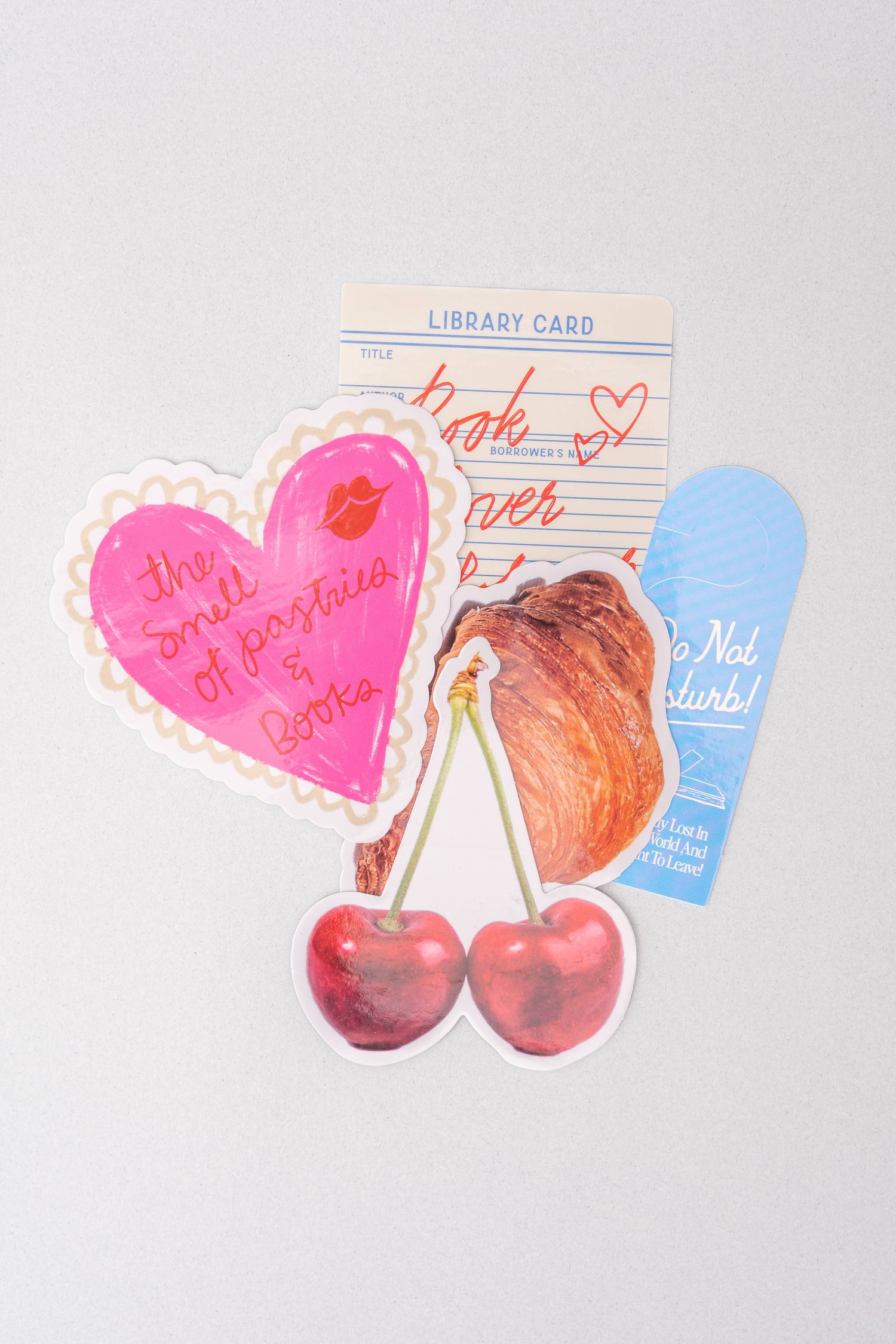 Ban.do: Pastries and Books - Big Vinyl Stickers, Set of 5