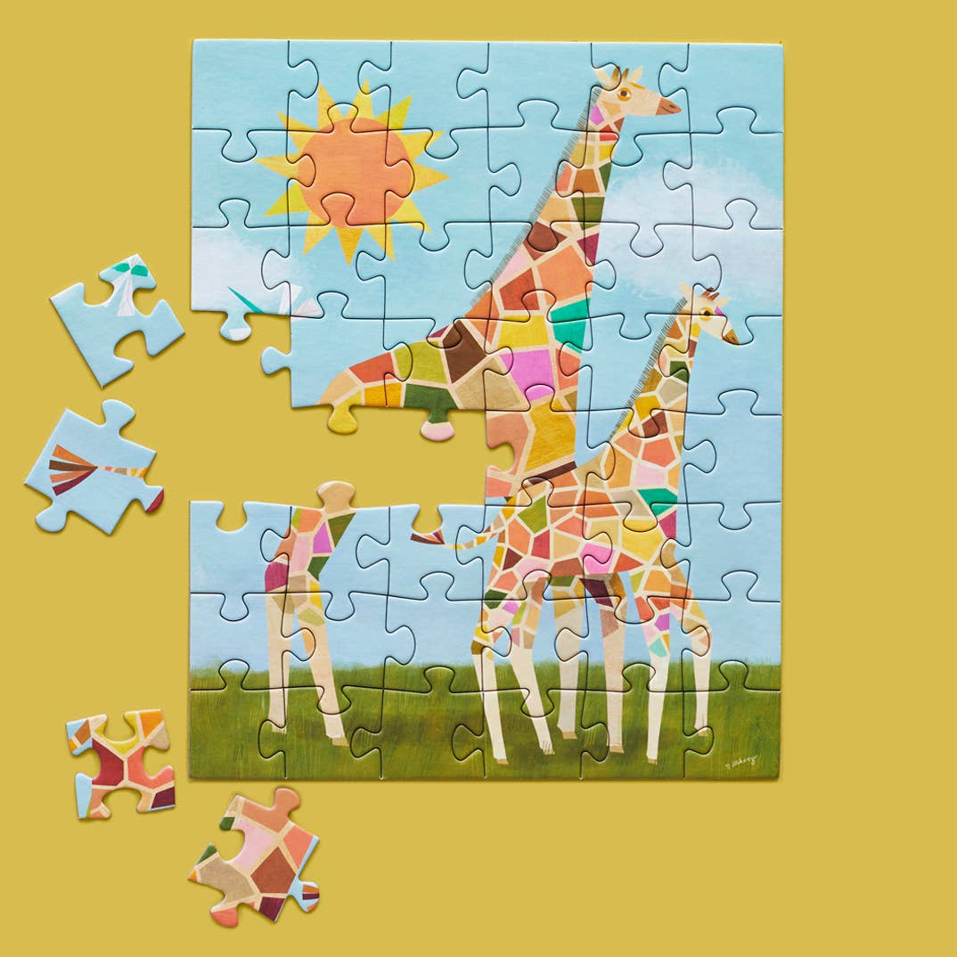 Sunshine Giraffes | 48 Piece Kids Puzzle Snax