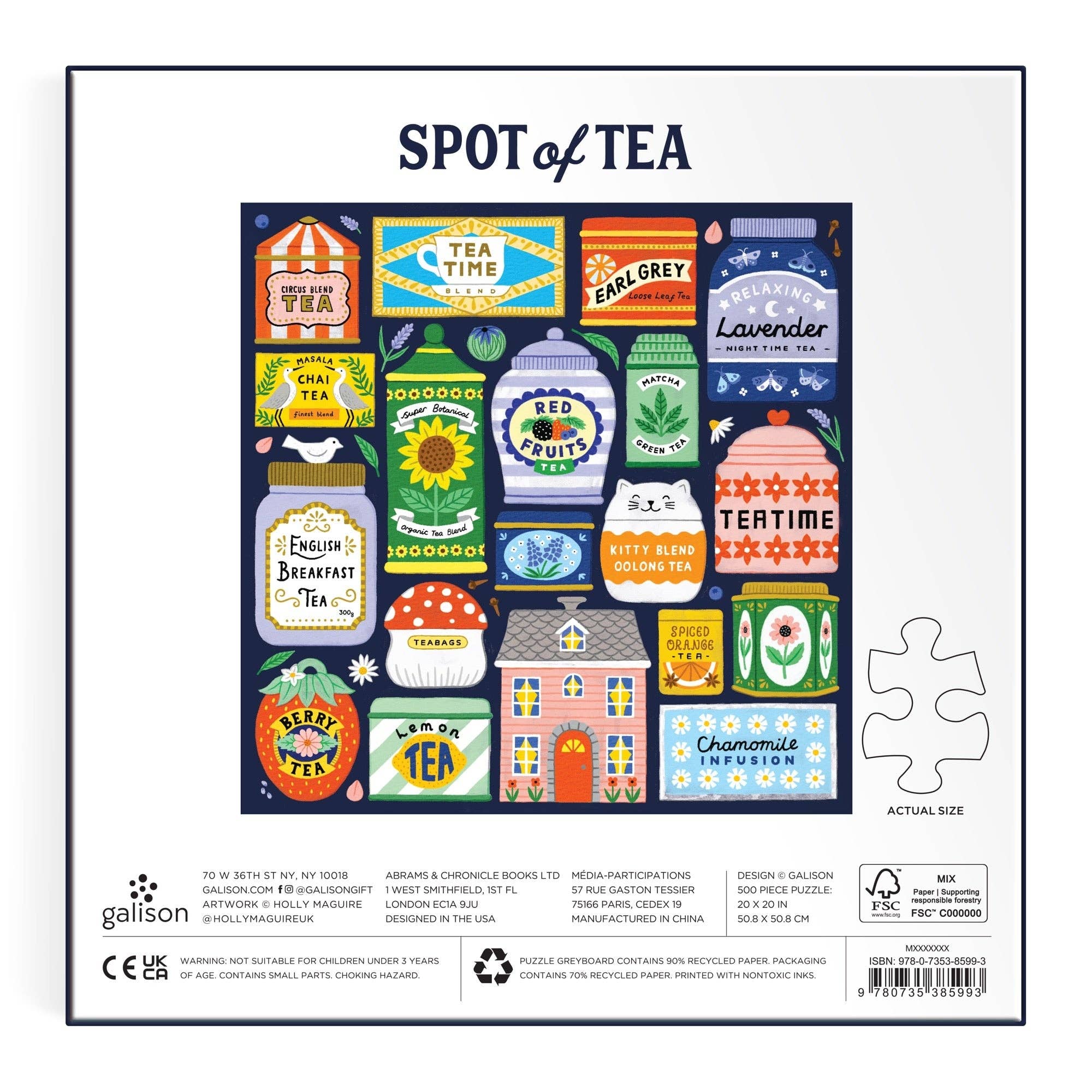 Galison: Spot of Tea 500 Piece Puzzle