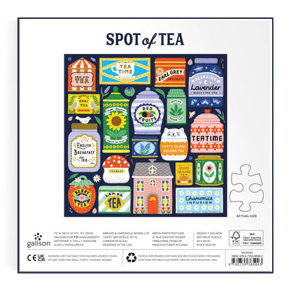 Galison: Spot of Tea 500 Piece Puzzle