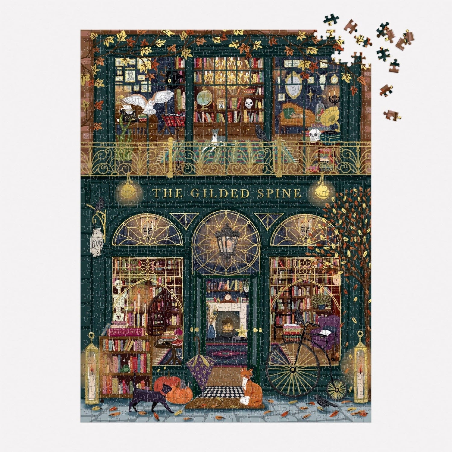 Galison: The Gilded Spine 1000 Piece Foil Puzzle
