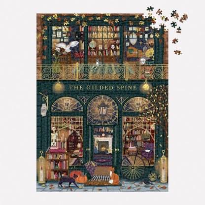 Galison: The Gilded Spine 1000 Piece Foil Puzzle