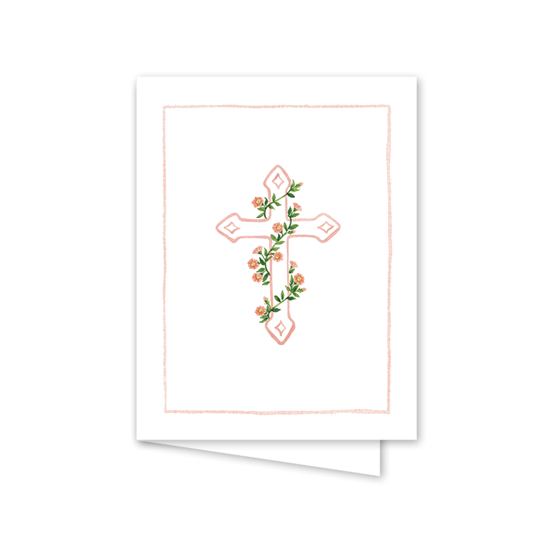Cross Peach Card