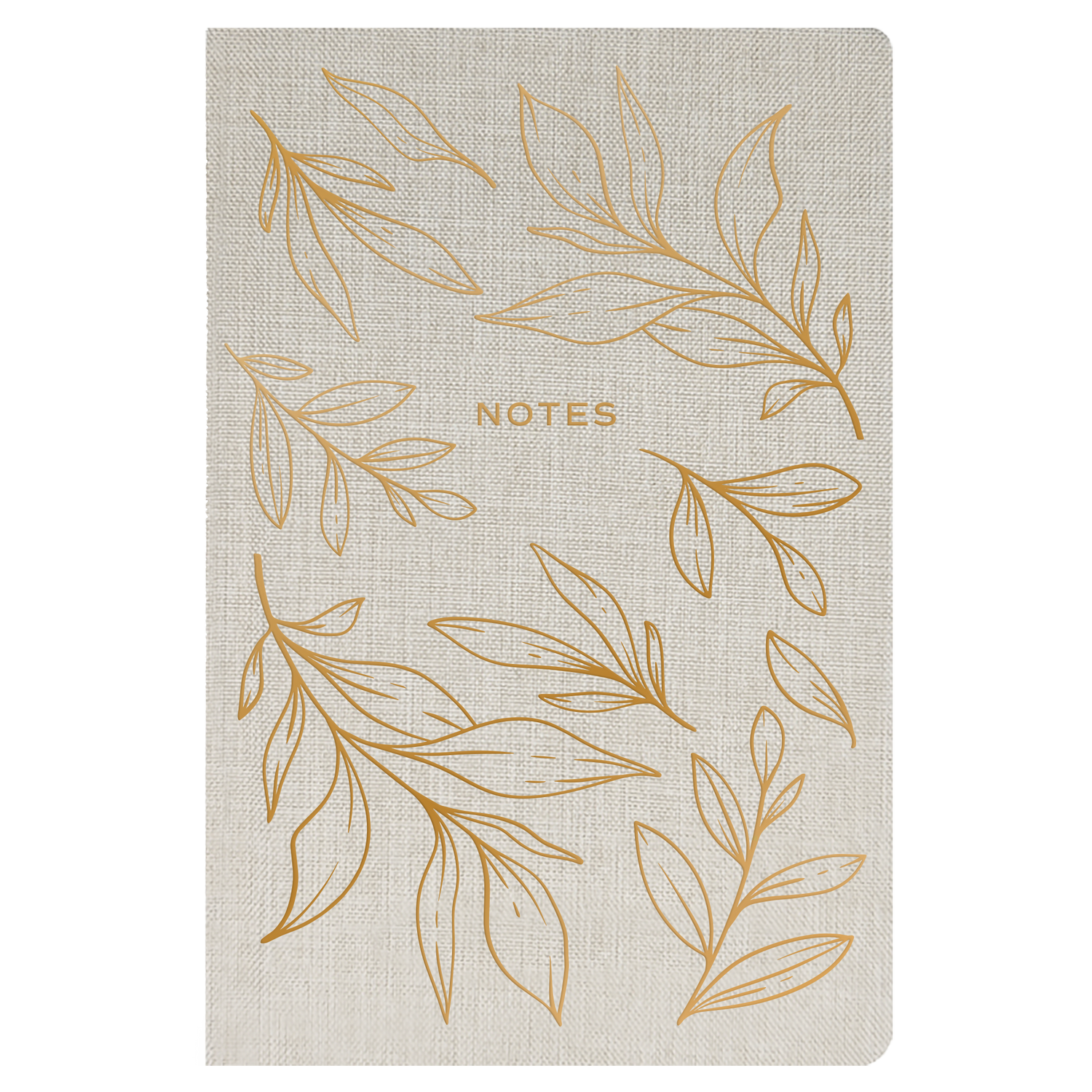 Gold Leaves Notes Journal