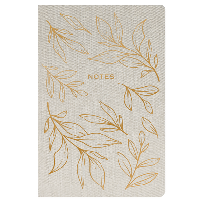 Gold Leaves Notes Journal