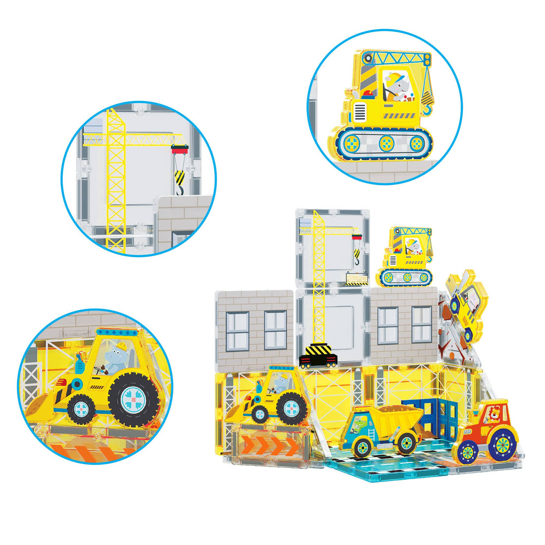 PicassoTiles 26 Piece Magnetic Building Set Playset