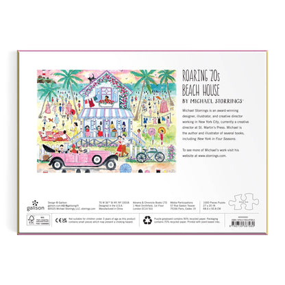 Galison: Michael Storrings Roaring 20s Beach House 1000 Piece Puzzle