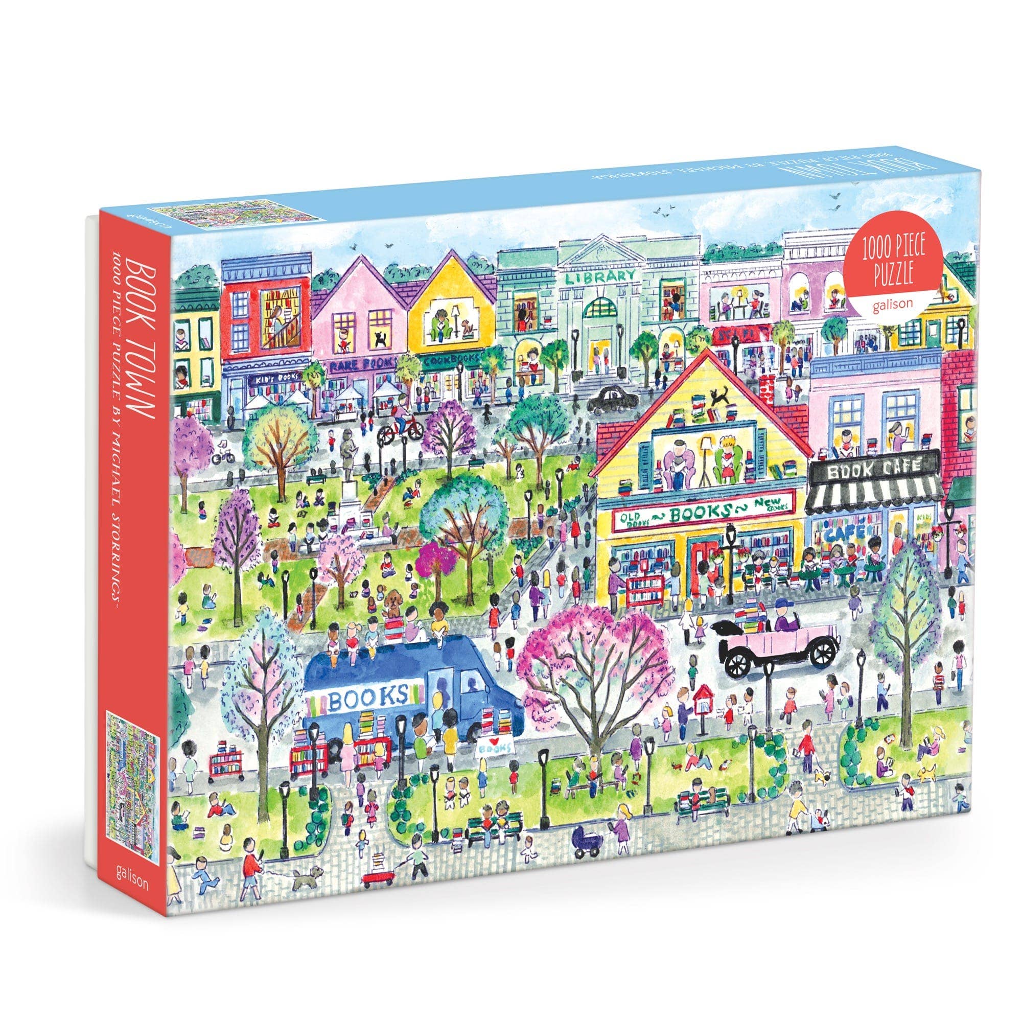 Galison:Michael Storrings Book Town 1000 Piece Puzzle