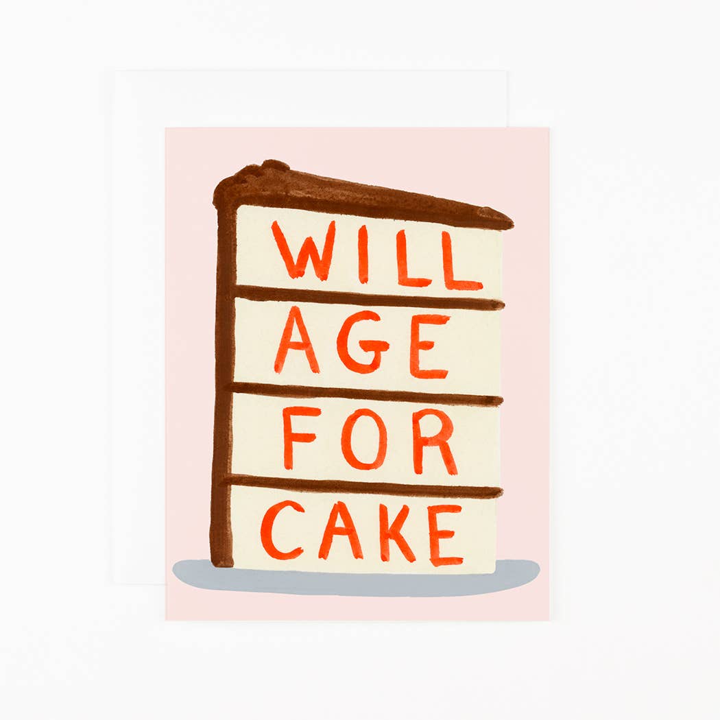 Will Age for Cake Birthday Card