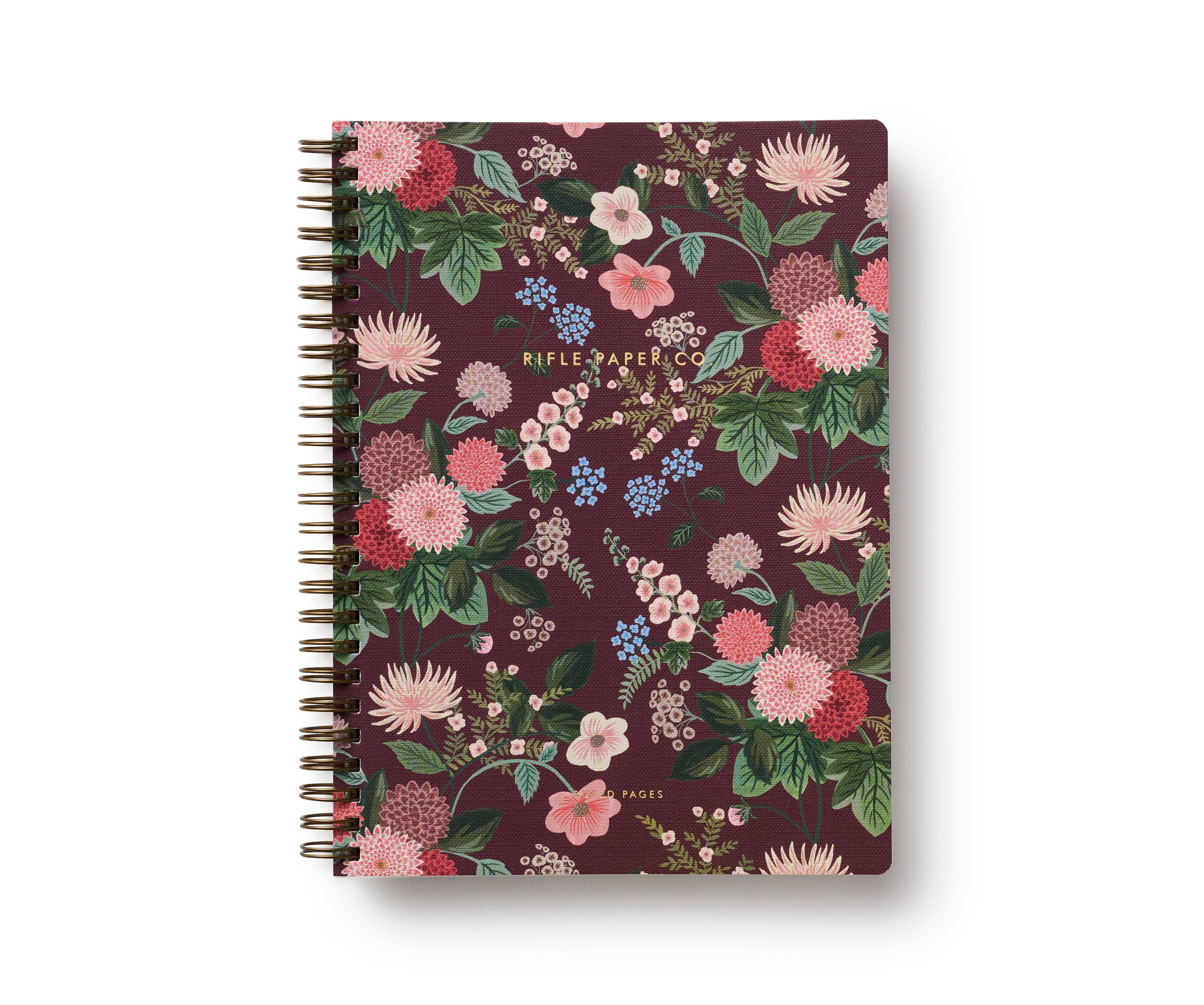 Rifle Paper: Dahlia Spiral Notebook