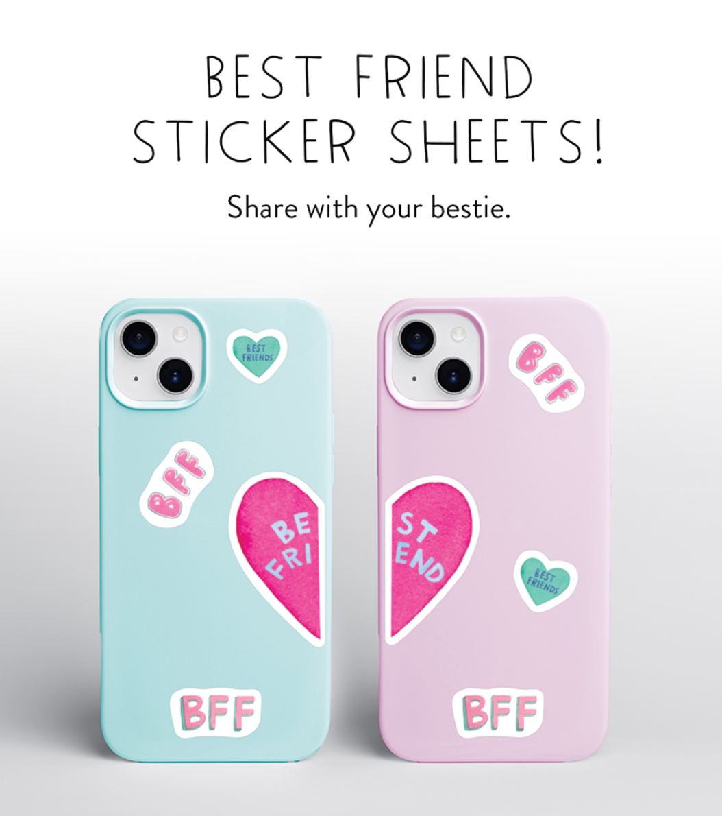 BFF Burger and Fries Sticker Sheet