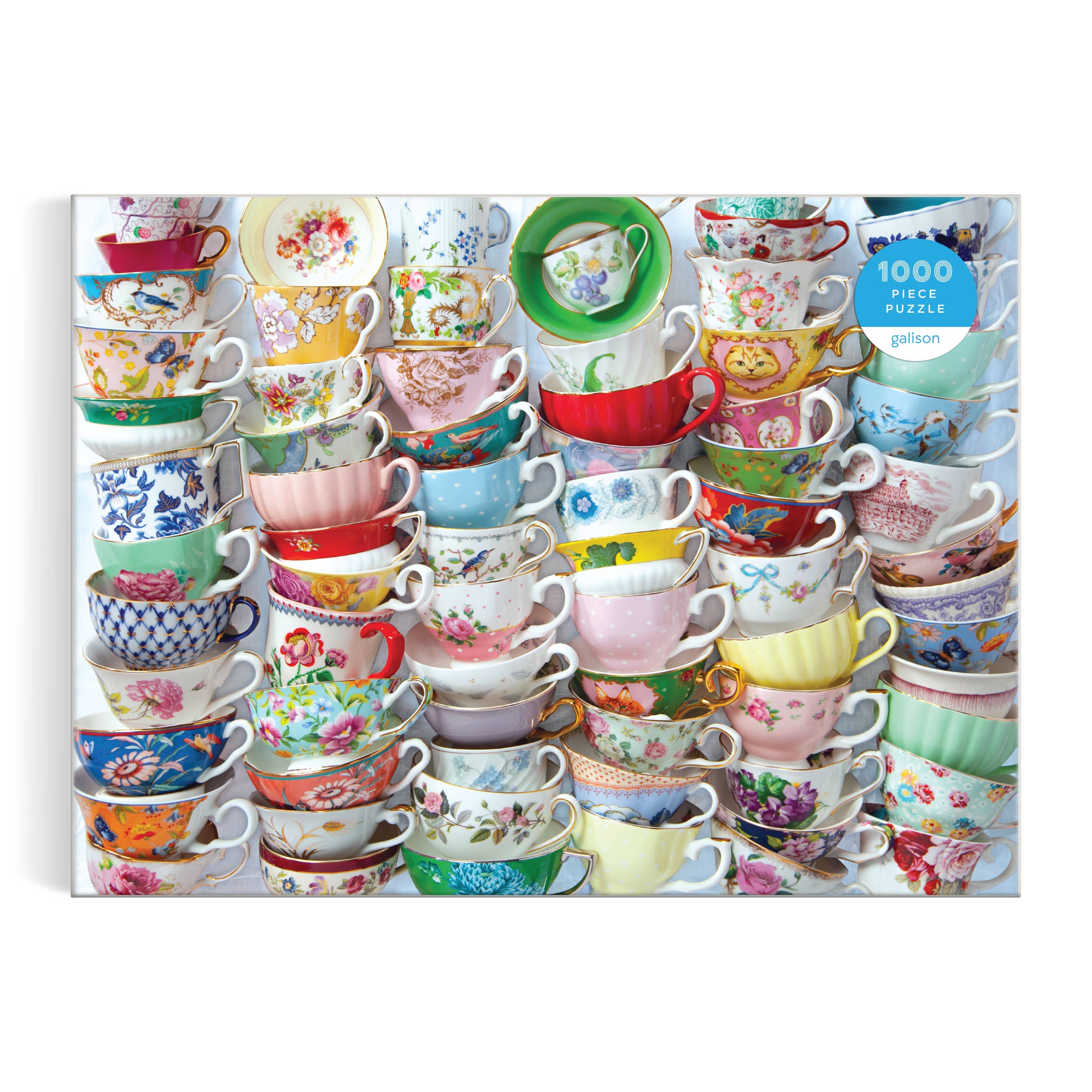 Galison Teacups 1000 Piece Puzzle