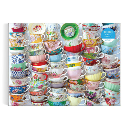Galison Teacups 1000 Piece Puzzle