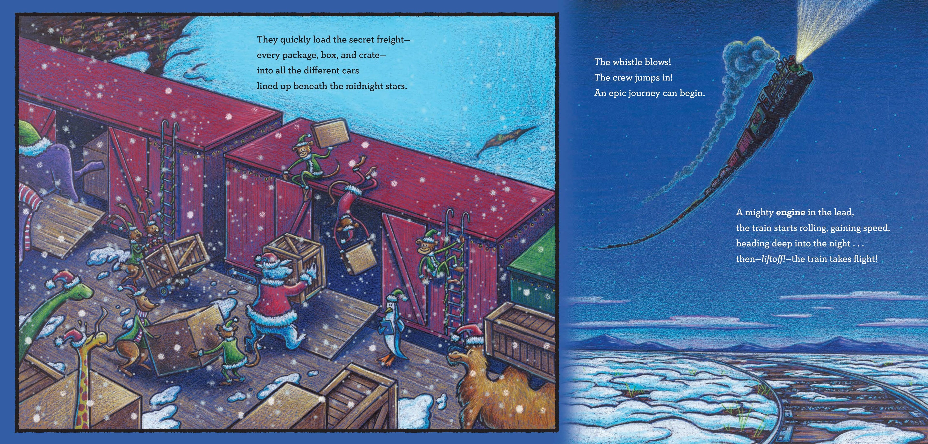 Steam Train, Dream Train: Next Stop, Christmas! by Sherri Dusky Rinker and AG Ford