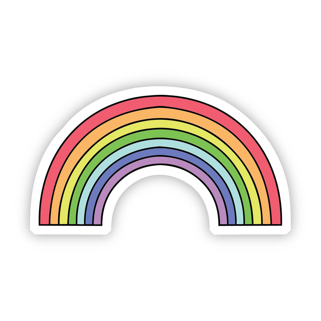 Multicolor Rainbow Aesthetic Sticker