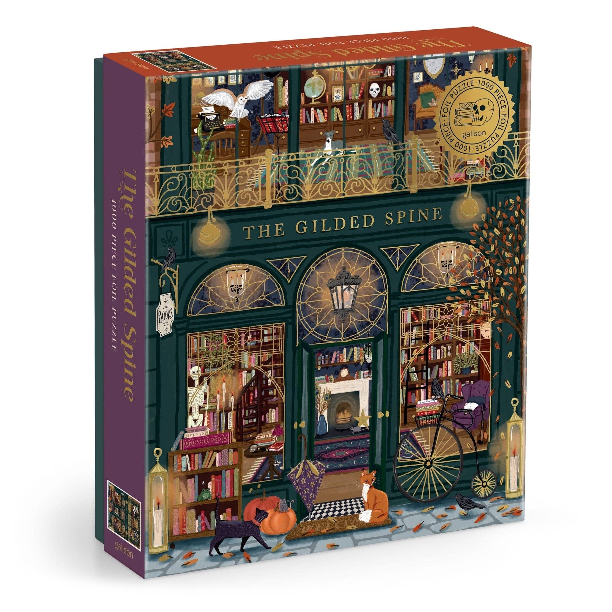 Galison: The Gilded Spine 1000 Piece Foil Puzzle