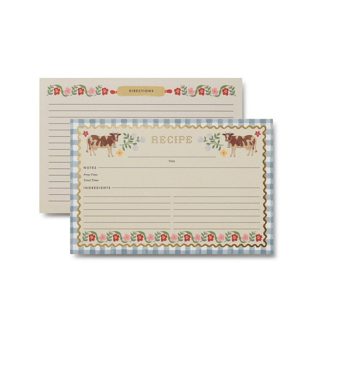 Rifle Paper: Set of 12 Home Sweet Home Recipe Cards