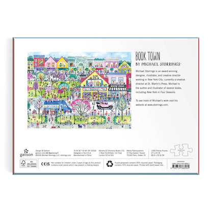Galison:Michael Storrings Book Town 1000 Piece Puzzle