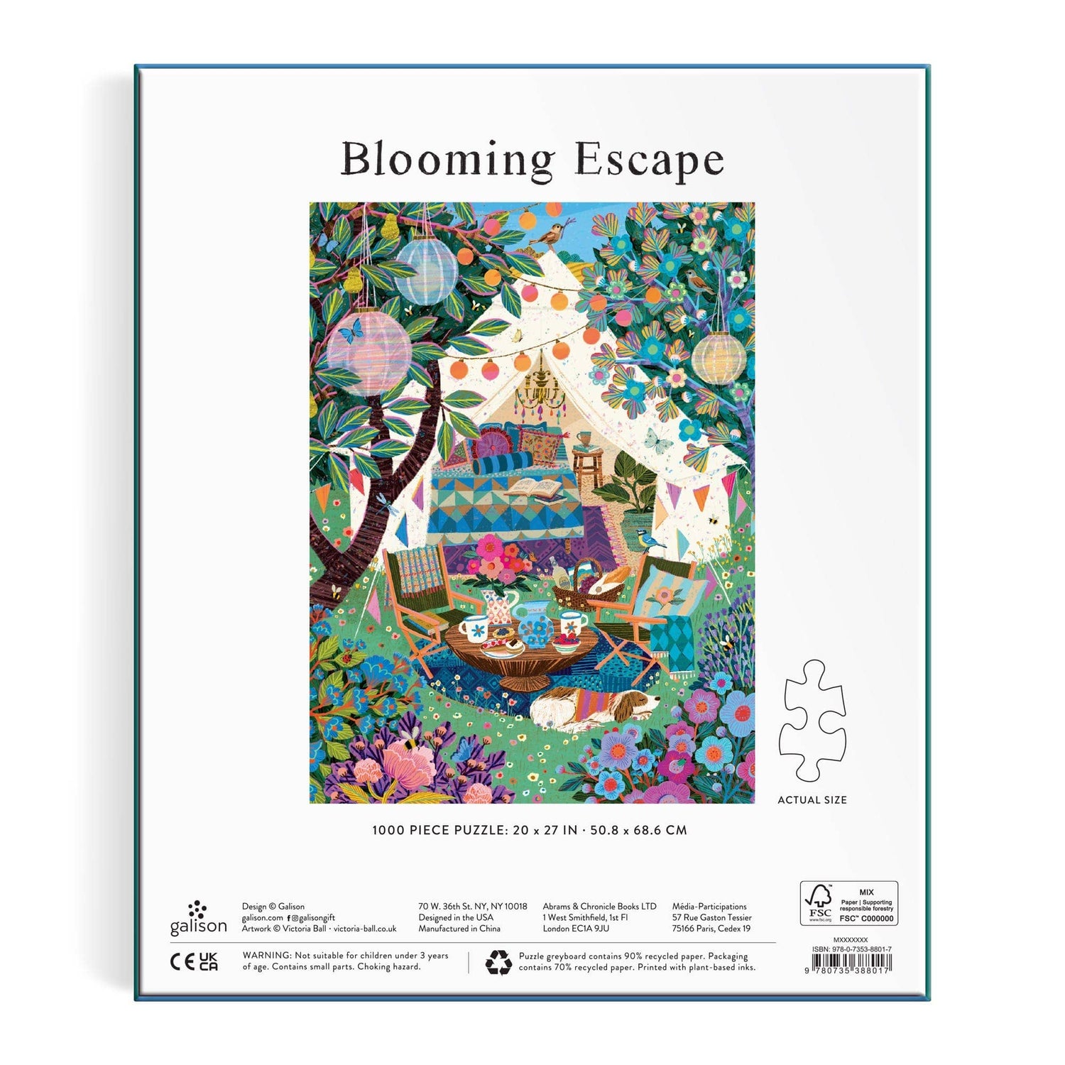 Galison: Blooming Escape 1000 Piece Puzzle