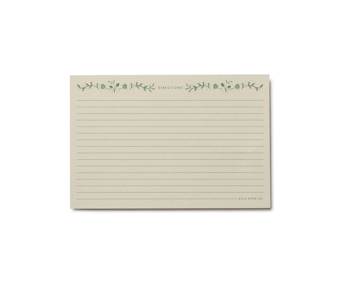 Artichoke Recipe Cards:  Pack of 12