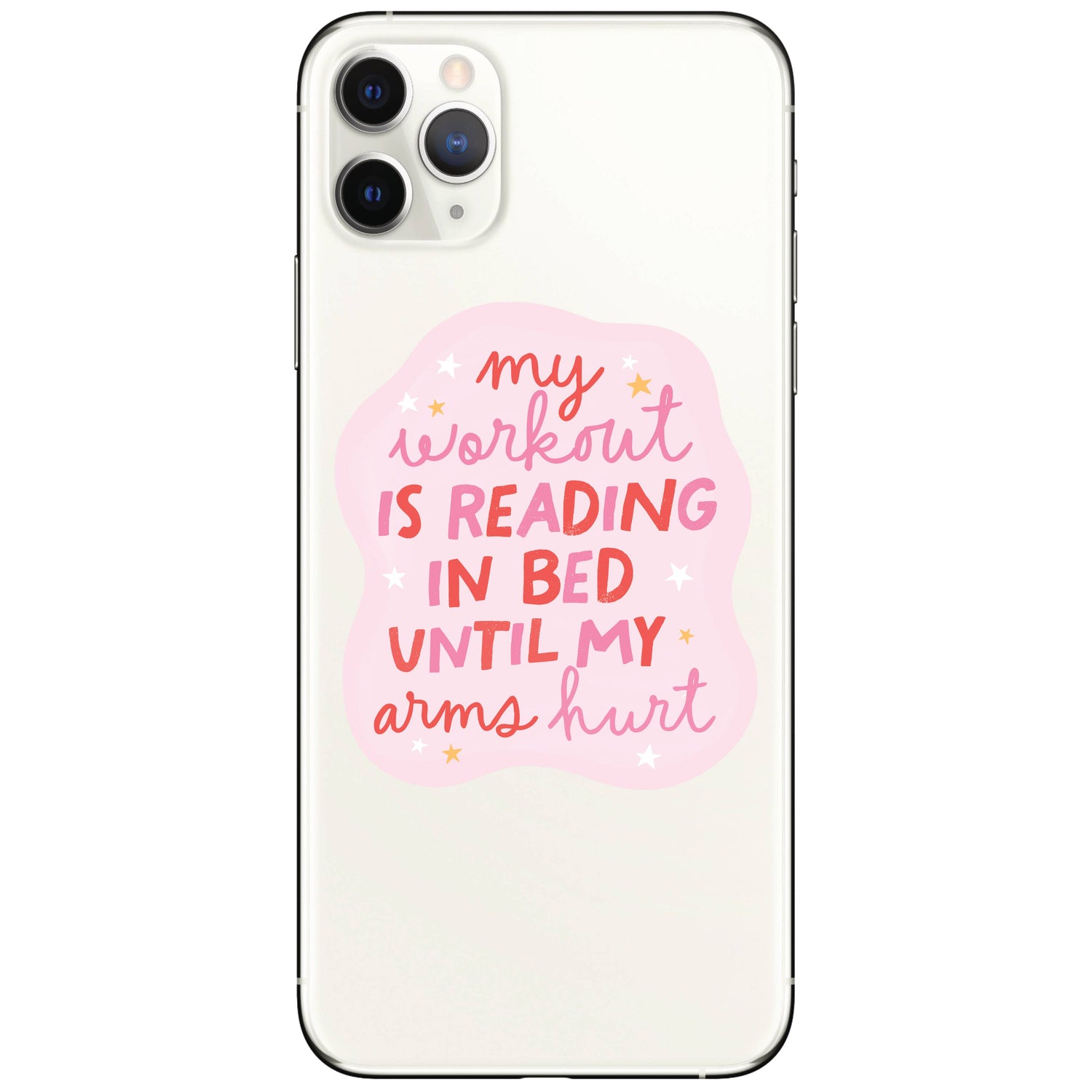 My Workout is Reading in Bed Sticker