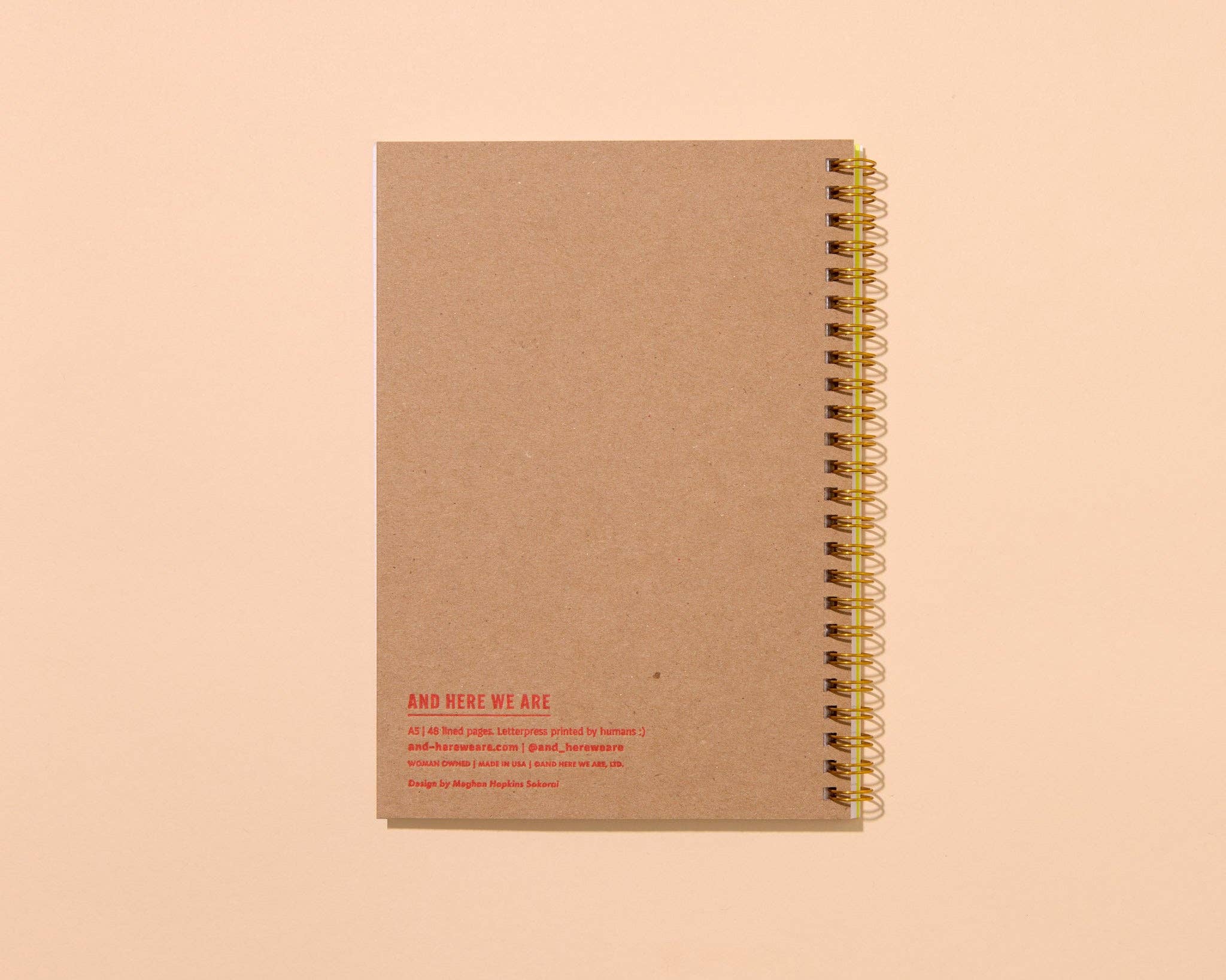 Sardines Lettepress Spiral Notebook