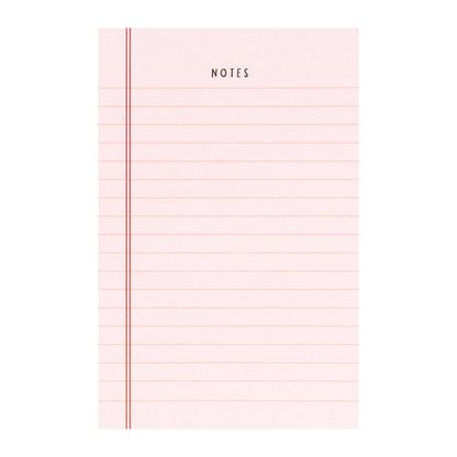 Pink Notes 4x6 Notepad