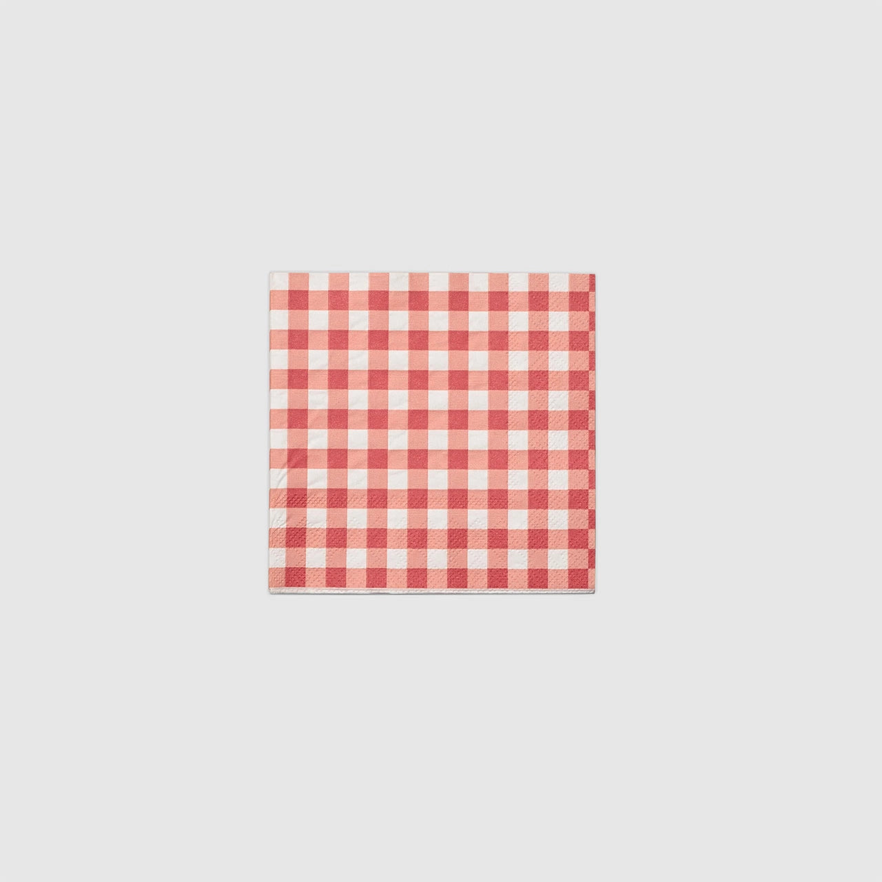 Red &amp; White Gingham Napkin